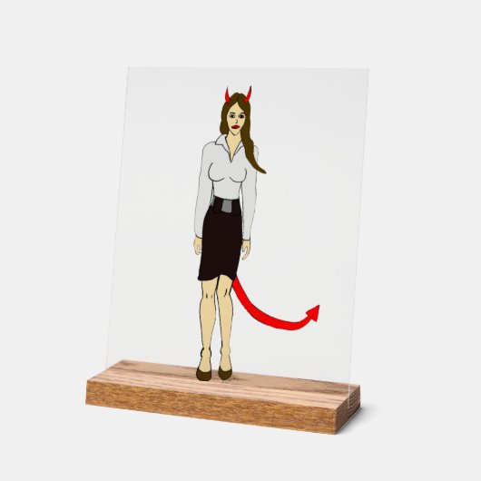 duiveltje acryl bord (Hoek)