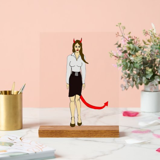 duiveltje acryl bord (Huwelijk)