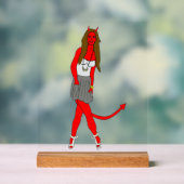 duiveltje acryl bord (Neutraal)