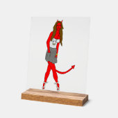 duiveltje acryl bord (Hoek)