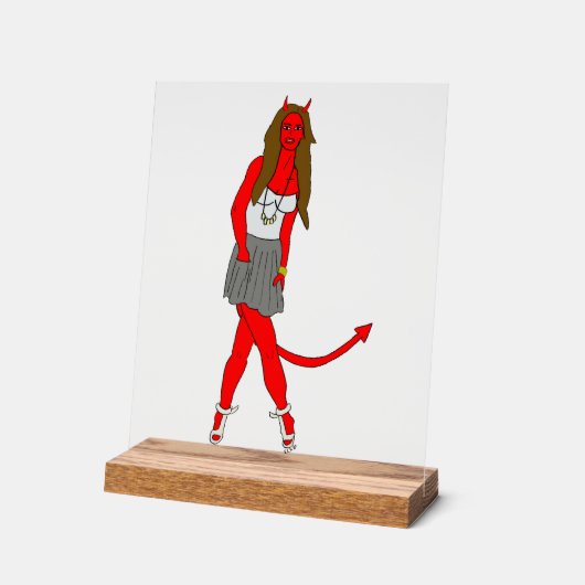 duiveltje acryl bord (Hoek)