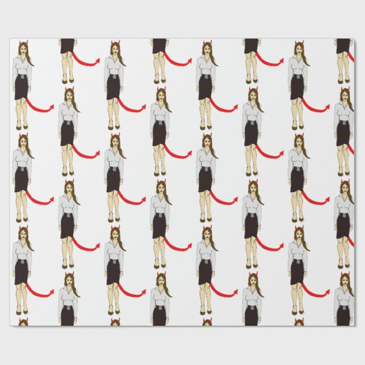 duiveltje cadeaupapier (Vlak)