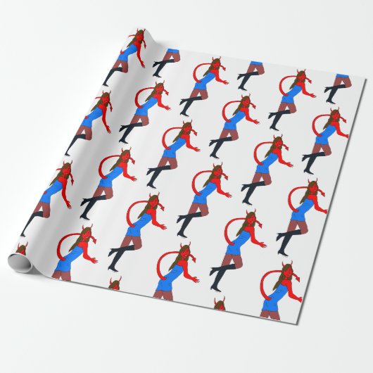 duiveltje cadeaupapier (Uitgerold)