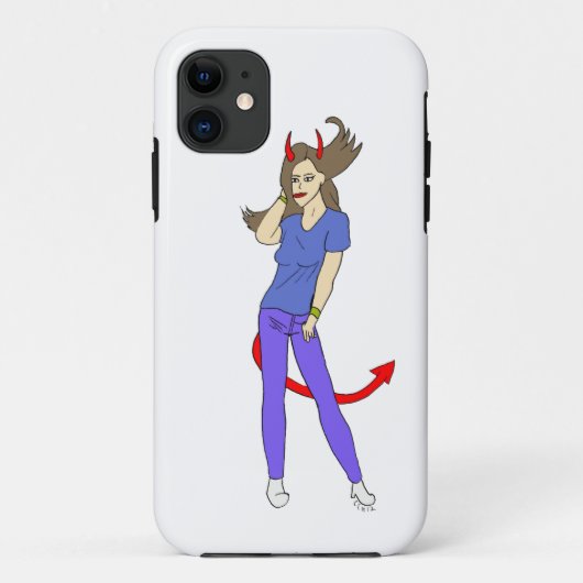 duiveltje Case-Mate iPhone case (Achterkant)
