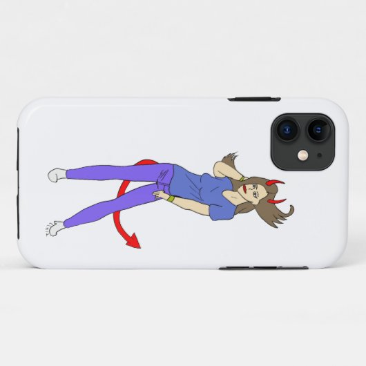 duiveltje Case-Mate iPhone case (Achterkant (horizontaal))