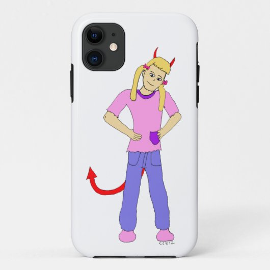duiveltje Case-Mate iPhone case (Achterkant)