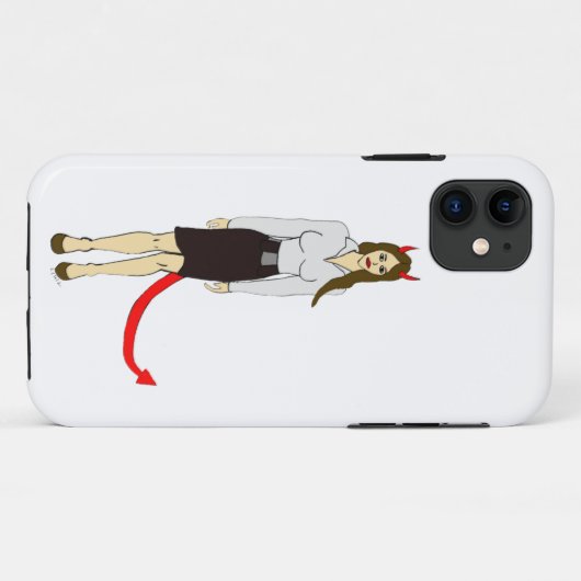 duiveltje Case-Mate iPhone case (Achterkant (horizontaal))