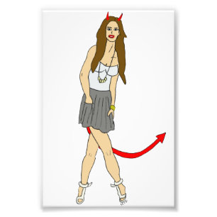 duiveltje foto afdruk