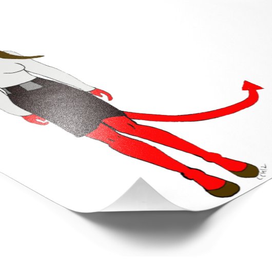 duiveltje foto afdruk (Hoek)