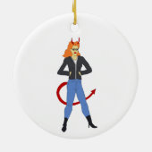 duiveltje keramisch ornament (Achterkant)