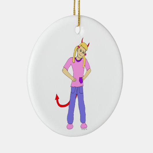 duiveltje keramisch ornament (Rechts)