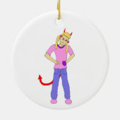 duiveltje keramisch ornament (Achterkant)