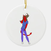 duiveltje keramisch ornament (Voorkant)