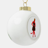 duiveltje keramische bal ornament (Links)