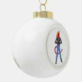 duiveltje keramische bal ornament (Links)