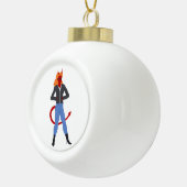 duiveltje keramische bal ornament (Rechts)