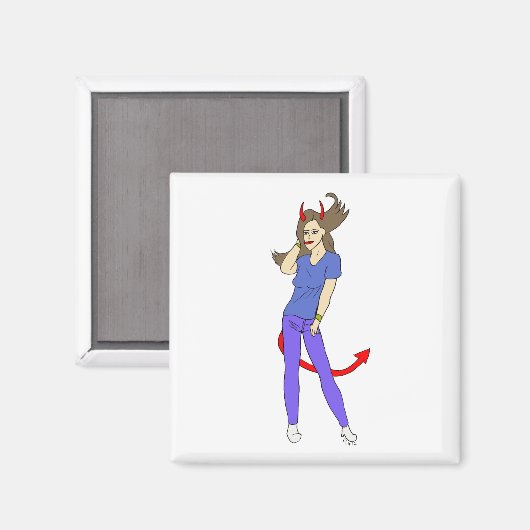 duiveltje magneet (Voorkant / Achterkant)