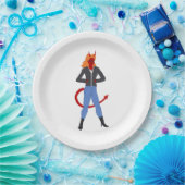 duiveltje papieren bordje (Feest)