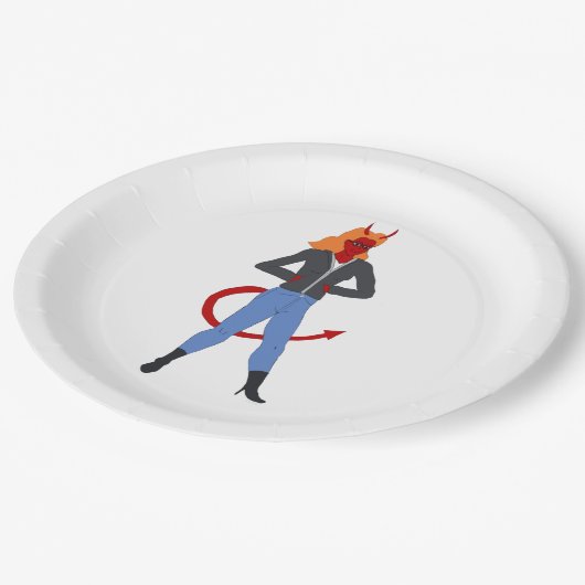 duiveltje papieren bordje (Gekanteld)