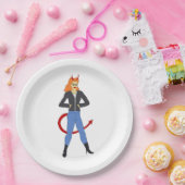 duiveltje papieren bordje (Feest)