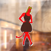 duiveltje raamsticker (Vel 2)