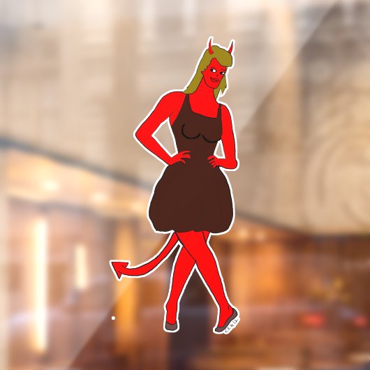 duiveltje raamsticker (Vel 2)