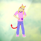 duiveltje raamsticker (Vel 3)