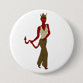 duiveltje ronde button 7,6 cm (Voorkant)