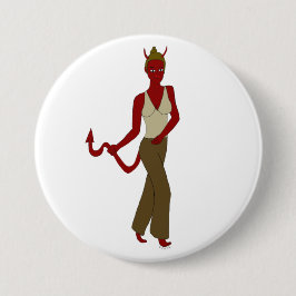 duiveltje ronde button 7,6 cm