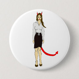 duiveltje ronde button 7,6 cm