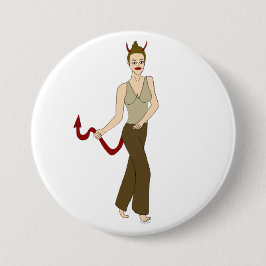 duiveltje ronde button 7,6 cm