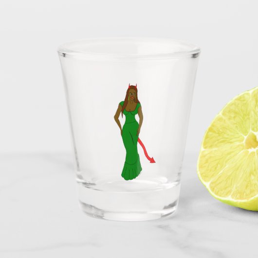 duiveltje shot glas (Voorkant)