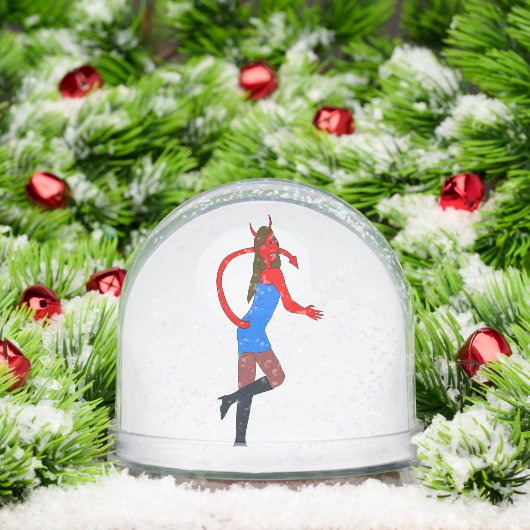 duiveltje sneeuwbol (Kerstmis)