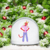 duiveltje sneeuwbol (Kerstmis)