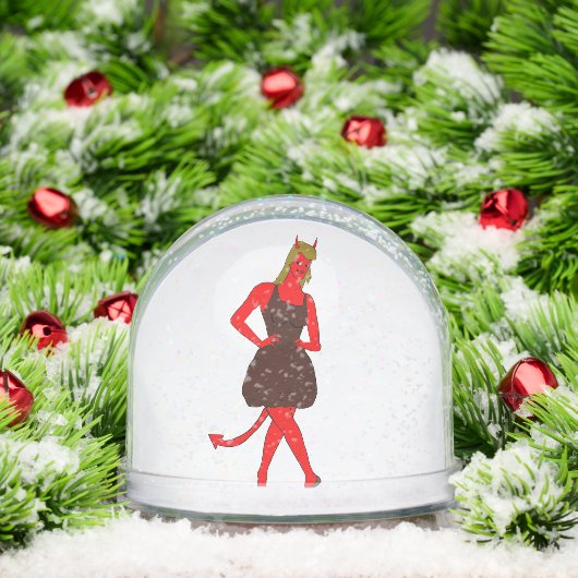 duiveltje sneeuwbol (Kerstmis)