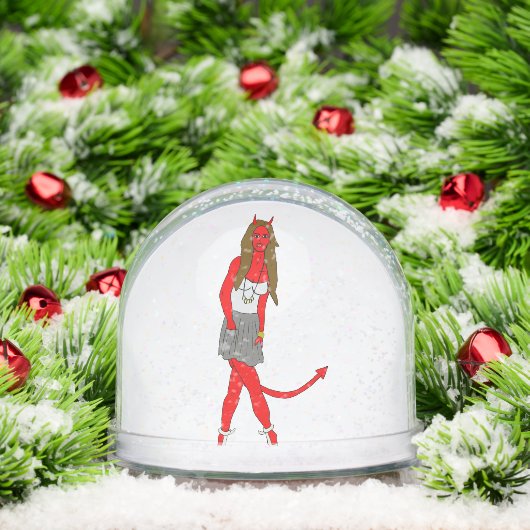 duiveltje sneeuwbol (Kerstmis)