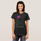 duiveltower National Monument Retro Wyo T-shirt (Voorkant volledig)