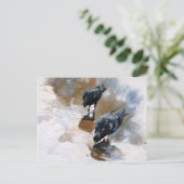 duiven briefkaart (Staand voorkant)