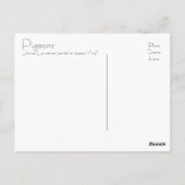 duiven briefkaart (Achterkant)