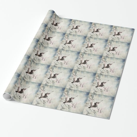 Duiven Cadeaupapier (Uitgerold)