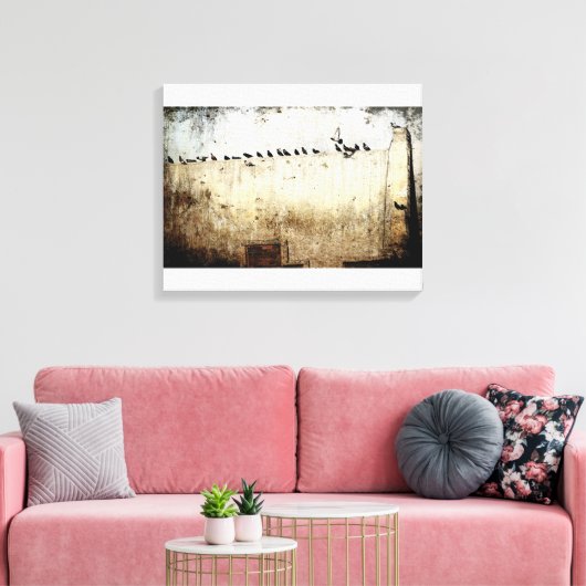 duiven canvas afdruk (Insitu (Woonkamer))