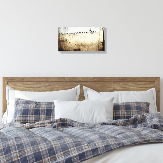 duiven canvas afdruk (Insitu (Slaapkamer))