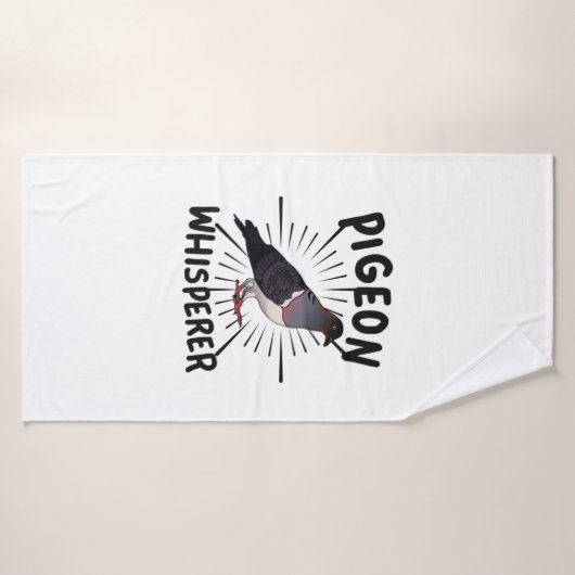 duiven - duivenduivel badhanddoek (Badhanddoek)