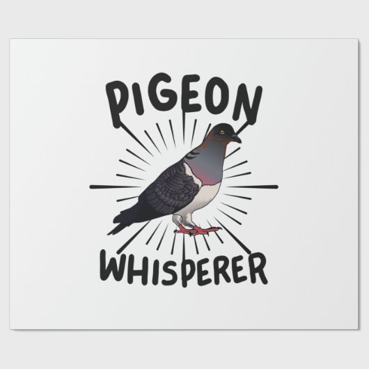 duiven - duivenduivel cadeaupapier (Vlak)