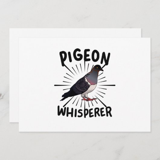 duiven - duivenduivel feestdagenkaart (Voorkant / Achterkant)