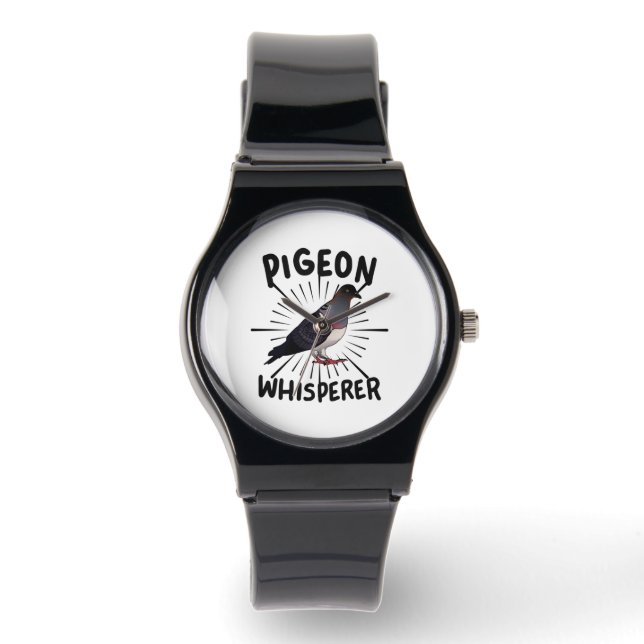 duiven - duivenduivel horloge (Voorkant)