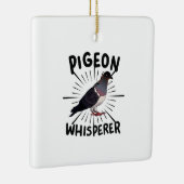 duiven - duivenduivel keramisch ornament (Rechts)