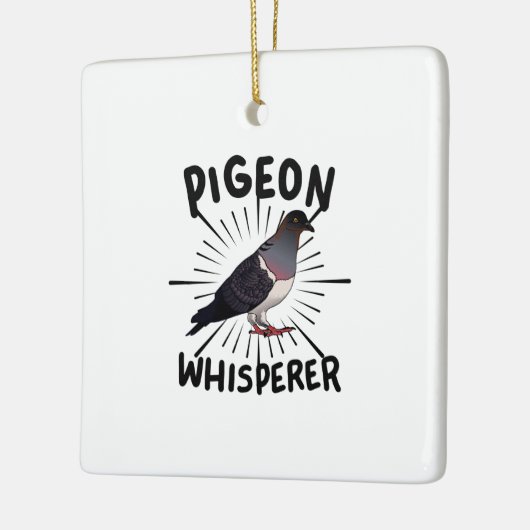 duiven - duivenduivel keramisch ornament (Links)