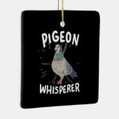 duiven - duivenduivel keramisch ornament (Rechts)