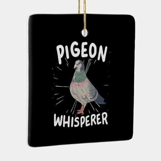 duiven - duivenduivel keramisch ornament (Rechts)